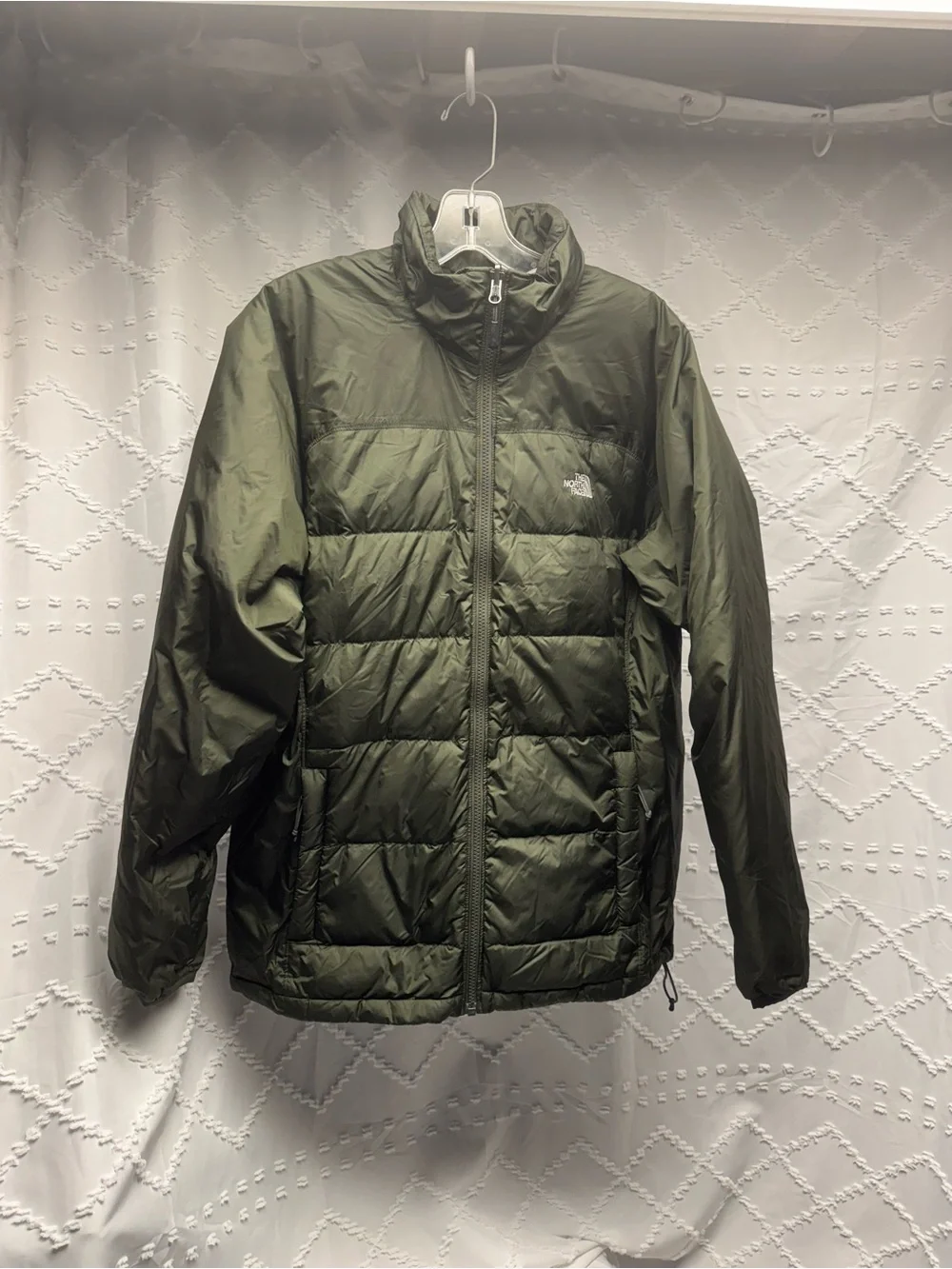 The North Face Women's Olive Aconcagua Jacket Goose Down Insulated Size Large